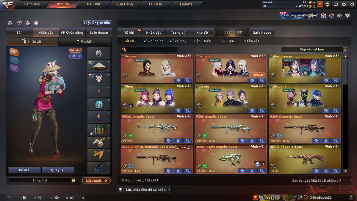 shop acc cf uy tin gia re